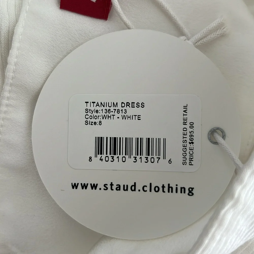 Staud - The Titanium Dress - NWT, White Maxi Dress - Picture 7 of 9